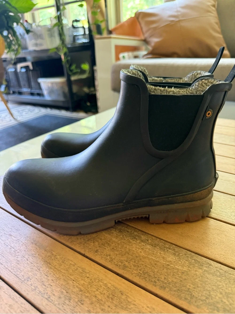 Bogs Women's Black Winter Rain Ankle Boots